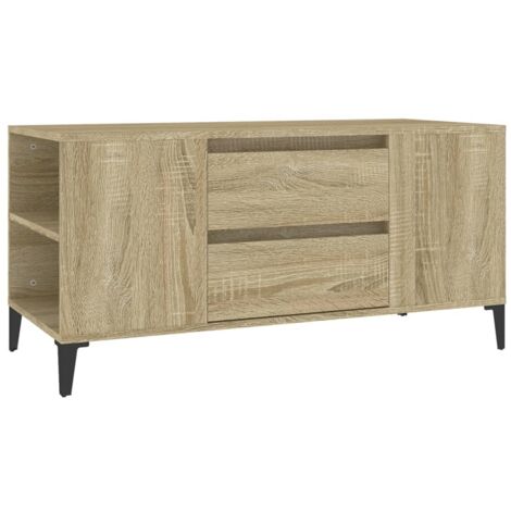 Meuble TV Chêne sonoma 102x44,5x50 Bois d'ingénierie (1/5)