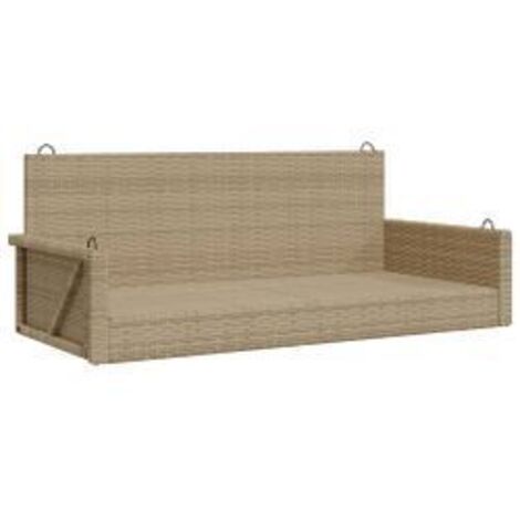Balancelle beige 119x56x48 résine tressée (1/5)
