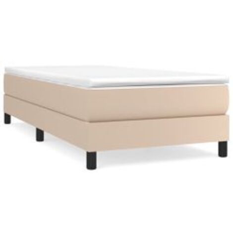 Sommier à lattes de lit avec matelas Cappuccino 90x200 (1/5)