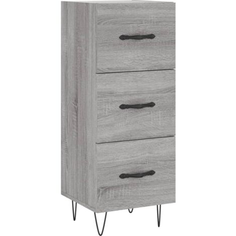 Buffet Sonoma gris 34,5x34x90 Bois d'ingénierie (1/5)
