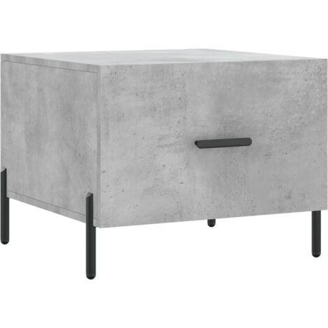 Table basse gris béton 50x50x40 bois d'ingénierie (1/5)