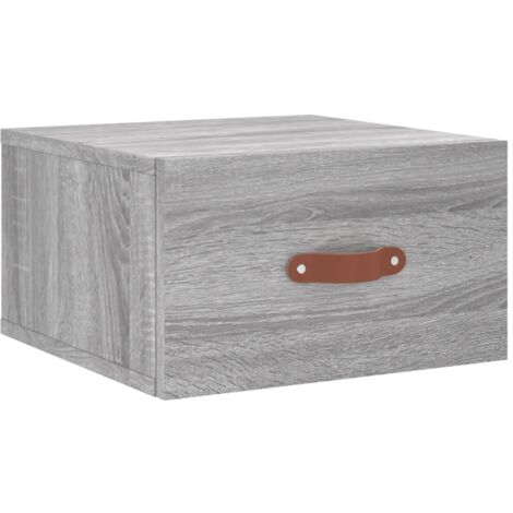 Table de chevet murale sonoma gris 35x35x20 (1/5)