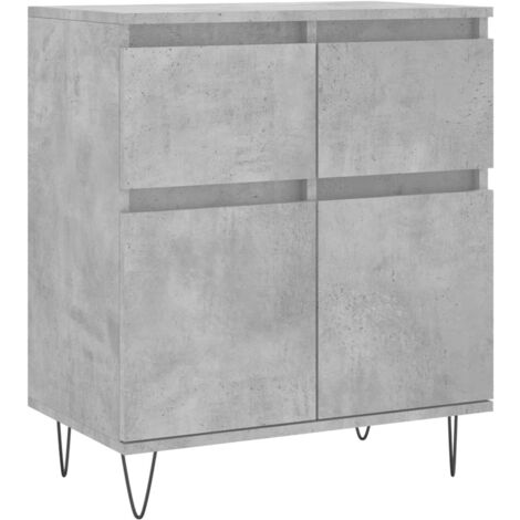 Buffet Gris béton 60x35x70 Bois d'ingénierie (1/5)