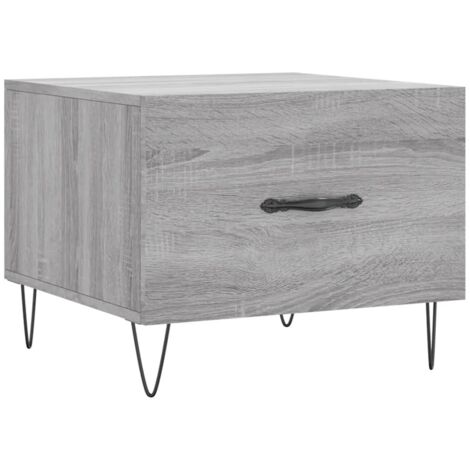 Table basse Sonoma gris 50x50x40 Bois d'ingénierie (1/5)