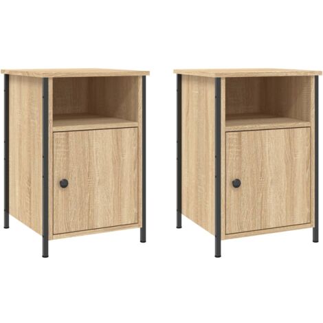 Tables de chevet 2pcs chêne sonoma 40x42x60 bois d'ingénierie (1/5)