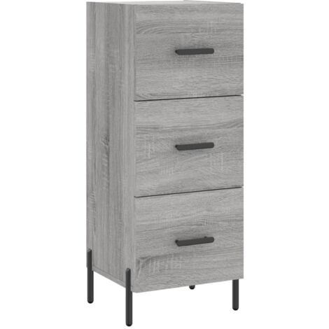 Buffet Sonoma gris 34,5x34x90 Bois d'ingénierie (1/5)