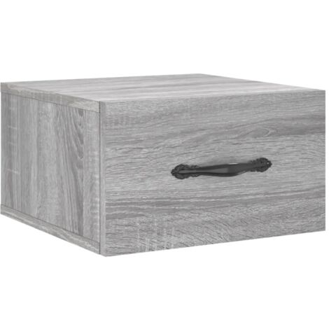 Table de chevet murale sonoma gris 35x35x20 (1/5)
