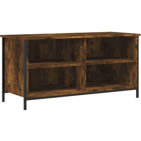 Meuble TV Chêne fumé 100x40x50 Bois d'ingénierie (1/5)