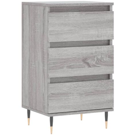Buffet sonoma gris 40x35x70 bois d'ingénierie (1/5)
