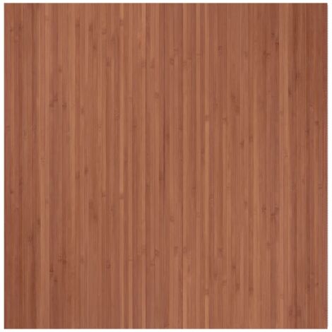 Tapis rectangulaire marron 100x100 bambou (1/5)