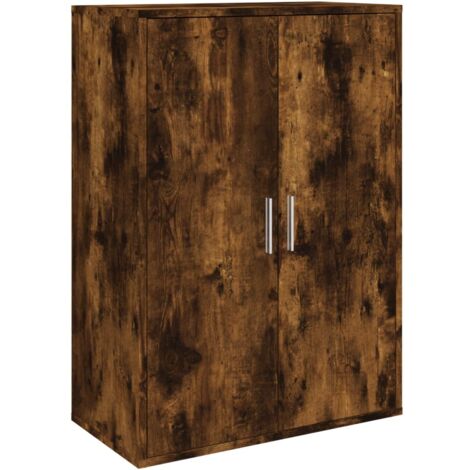 Buffet chêne fumé 60x31x84 bois d'ingénierie (1/5)