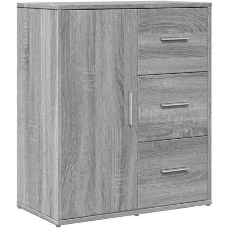 Buffet sonoma gris 60x31x70 bois d'ingénierie (1/5)