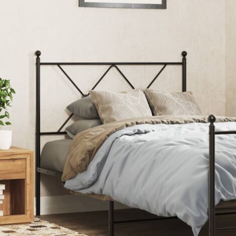 Tête de lit métal noir 90cm (1/5)