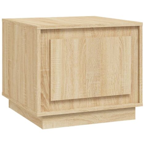 Table basse chêne sonoma 51x50x44 bois d'ingénierie (1/5)