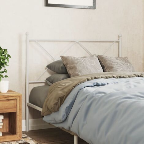 Tête de lit métal blanc 100cm (1/5)