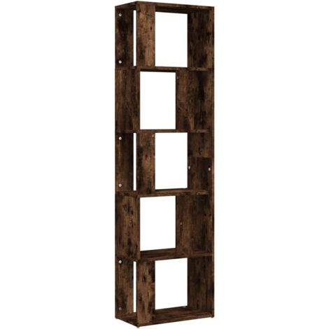 Bibliothèque Chêne fumé 45x24x160 Bois d'ingénierie (1/5)