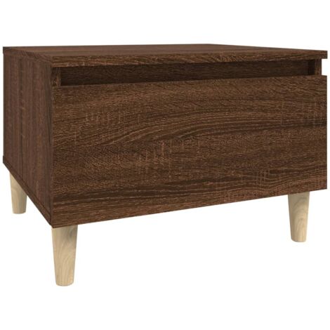 Table d'appoint Chêne marron 50x46x35 Bois d'ingénierie (1/5)