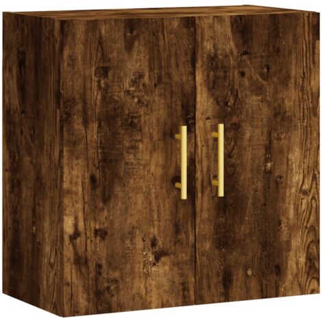 Armoire murale chêne fumé 60x31x60 bois d'ingénierie (1/5)