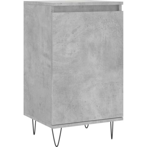 Buffet gris béton 40x35x70 bois d'ingénierie (1/5)