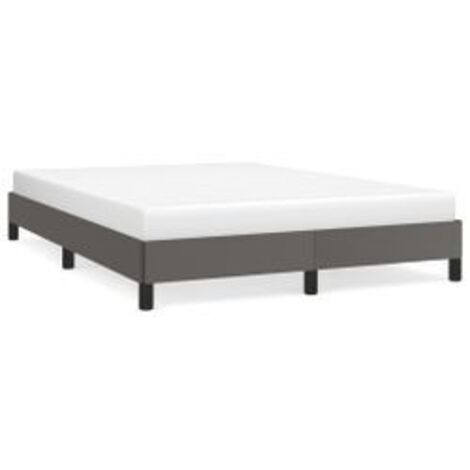 Cadre de lit Gris 140x190 Similicuir (1/5)