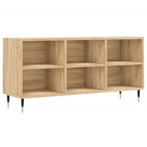 Meuble TV chêne sonoma 103,5x30x50 bois d'ingénierie (1/5)