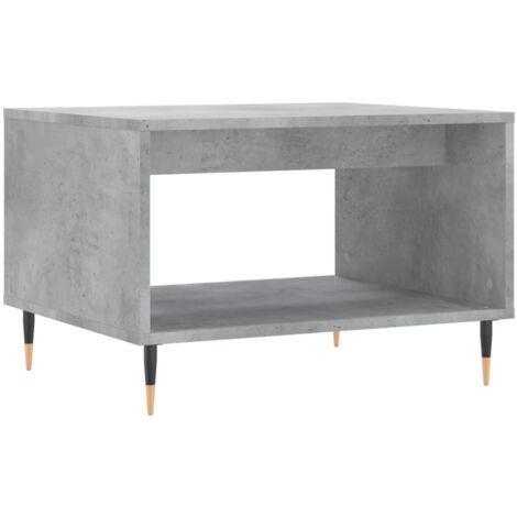 Table basse gris béton 60x50x40 bois d'ingénierie (1/5)