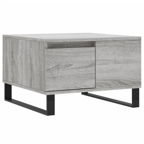 Table basse sonoma gris 55x55x36,5 bois d'ingénierie (1/5)