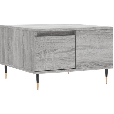 Table basse sonoma gris 55x55x36,5 bois d'ingénierie (1/5)