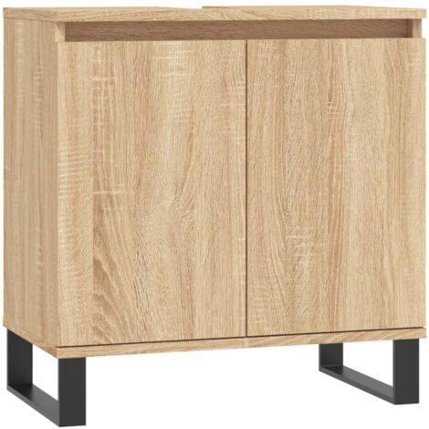 Armoire de bain chêne sonoma 58x33x60 bois d'ingénierie (1/5)