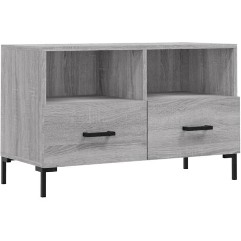 Meuble TV Sonoma gris 80x36x50 Bois d'ingénierie (1/5)