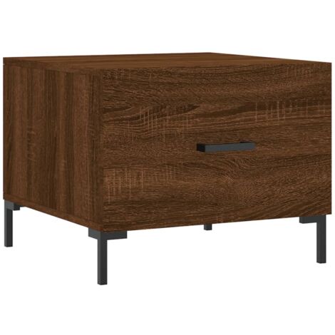 Table basse Chêne marron 50x50x40 Bois d'ingénierie (1/5)