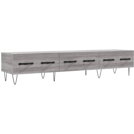 Meuble TV sonoma gris 150x36x30 bois d'ingénierie (1/5)
