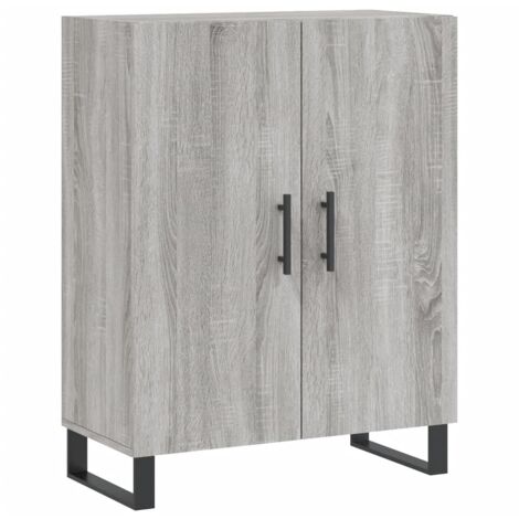 Buffet sonoma gris 69,5x34x90 bois d'ingénierie (1/5)
