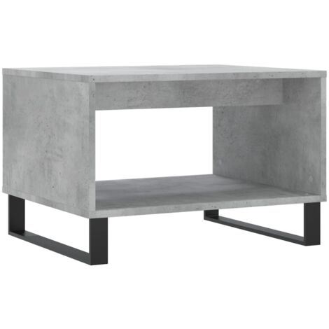 Table basse gris béton 60x50x40 bois d'ingénierie (1/5)