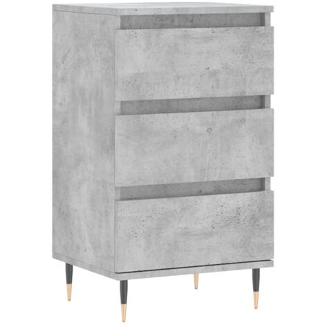 Buffet gris béton 40x35x70 bois d'ingénierie (1/5)
