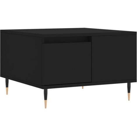 Table basse noir 55x55x36,5 bois d'ingénierie (1/5)