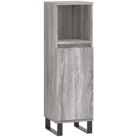 Armoire salle de bain sonoma gris 30x30x100 (1/5)