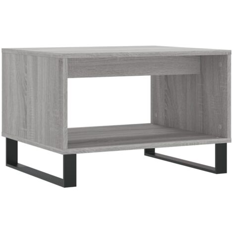 Table basse sonoma gris 60x50x40 bois d'ingénierie (1/5)