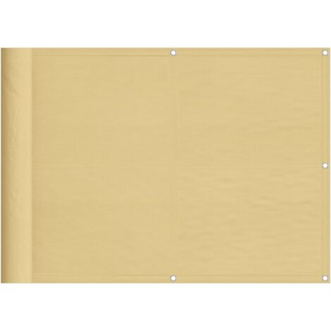 Écran de balcon sable 75x600 100% polyester oxford (1/5)