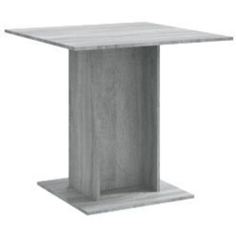 Table à dîner Sonoma gris 80x80x75 Bois d'ingénierie (1/5)