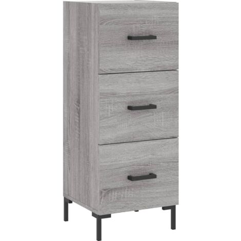 Buffet Sonoma gris 34,5x34x90 Bois d'ingénierie (1/5)