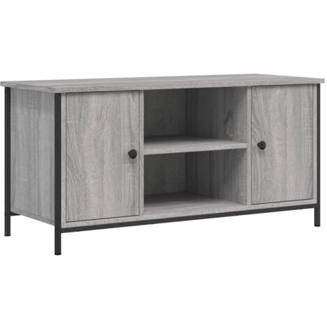 Meuble TV Sonoma gris 100x40x50 Bois d'ingénierie (1/5)