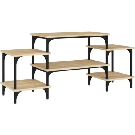 Meuble TV chêne sonoma 117x35x52 bois d'ingénierie (1/5)
