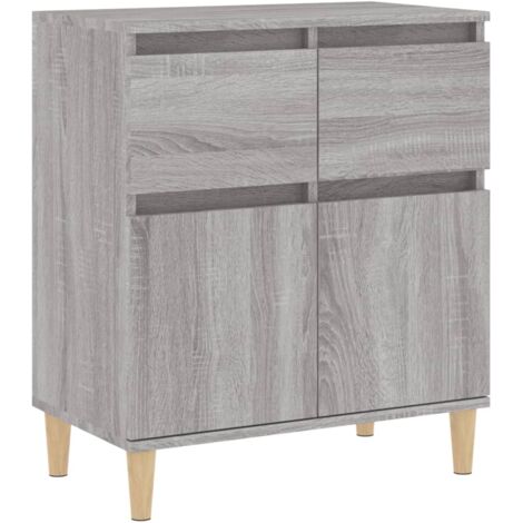 Buffet Sonoma gris 60x35x70 Bois d'ingénierie (1/5)