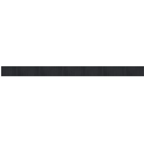 Tapis rectangulaire noir 70x1000 bambou (1/5)