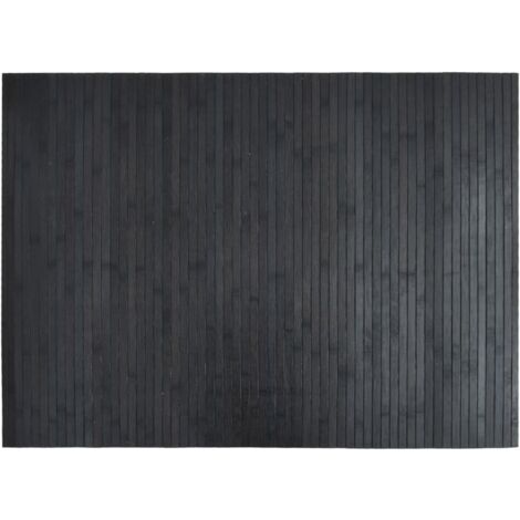 Tapis rectangulaire gris 70x100 bambou (1/5)