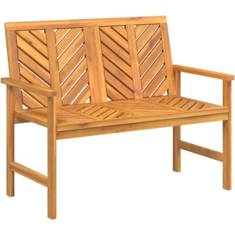 Banc de jardin 109cm bois massif d'acacia (1/5)