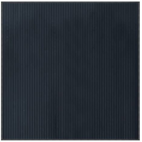 Tapis carré gris 100x100 bambou (1/5)