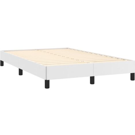 Cadre de lit blanc 120x190 similicuir (1/5)