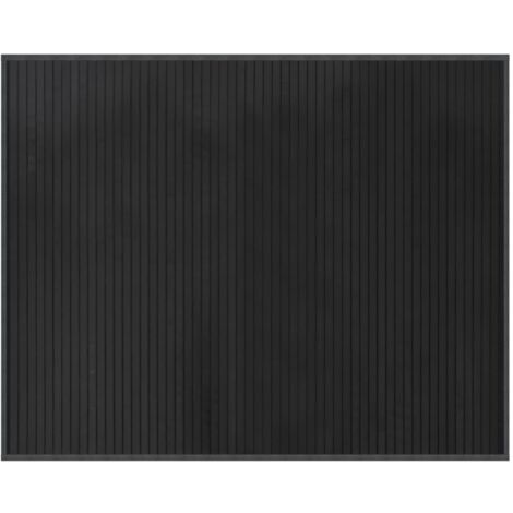 Tapis rectangulaire gris 80x100 bambou (1/5)